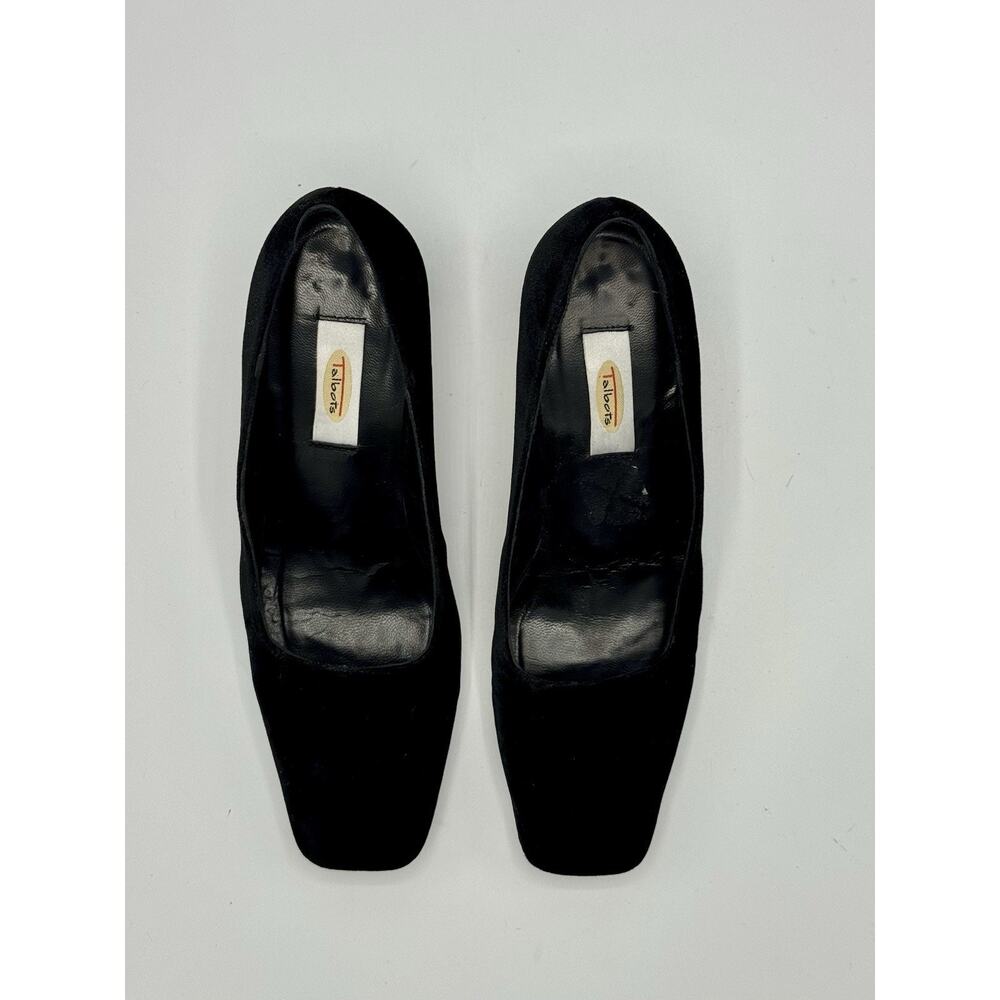 TALBOTS Velvet Heels Block Heel Square Toe US 9M Holiday Special Occasion - Picture 6 of 9